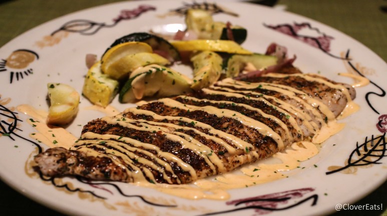 Whitefish, blackened