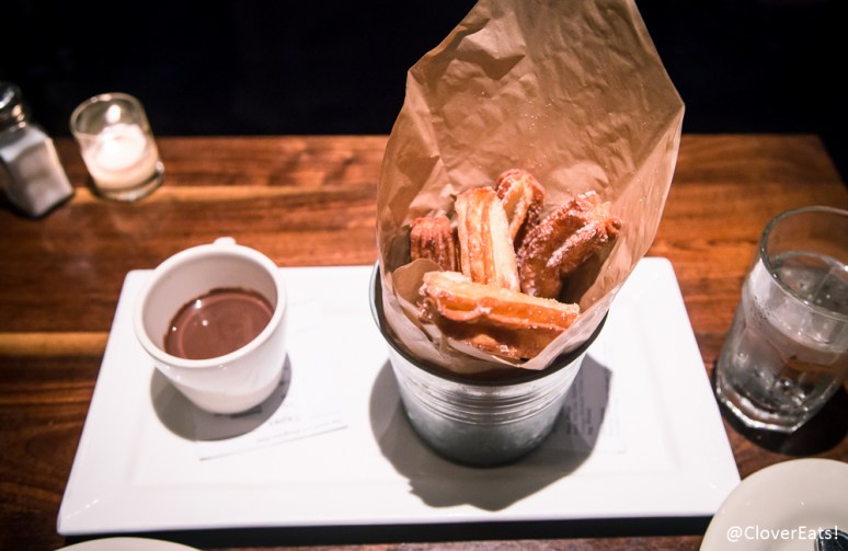 Churros Y Chocolate with Dark Chocolate Dipping Sauce
