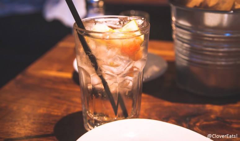 Sangria Flora: French Rosé, St. Germain Elderflower Liqueur, Soda, Fresh Fruit