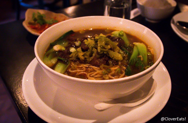 Taiwanese Beef Noodle – braised beef shank, pickled cabbage 