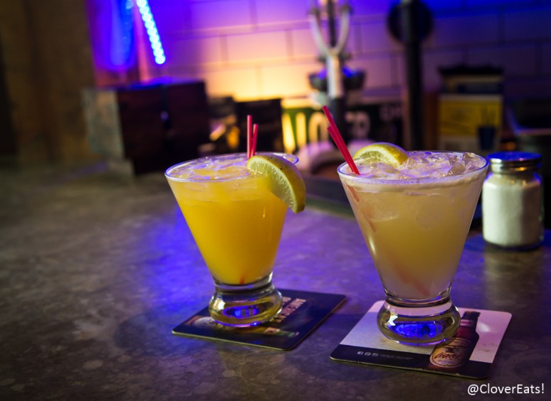 $5 Happy Hour Mango and Passionfruit Margaritas