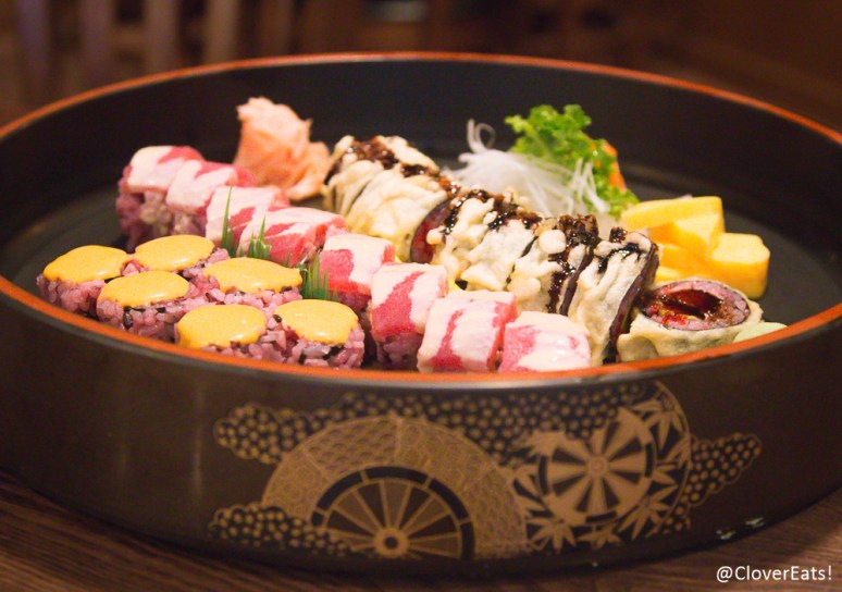 Ahi Roll - fried tuna, avocado, tobiko, tempura sauce Ruby Roll - white tuna, avocado, tuna, garlic mayo Spicy Salmon 