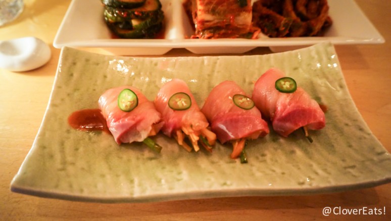Spicy yellowtail sashimi