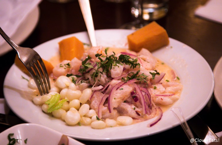 Ceviche de Pescado - spicy fish in spicy lemon sauce