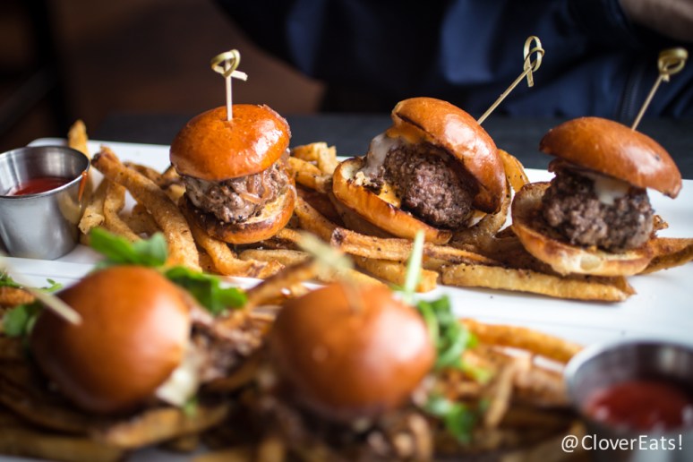 Little Cheeseburgers house blend chuck & brisket, sharp cheddar, smoked aioli, red onion jam, brioche