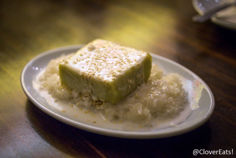 Durian essence coconut sticky rice 